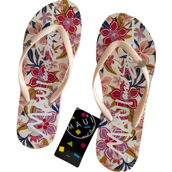 Women’s Sandals MAUI AND SONS  Floral Size   9/10 - Picture 1 of 10